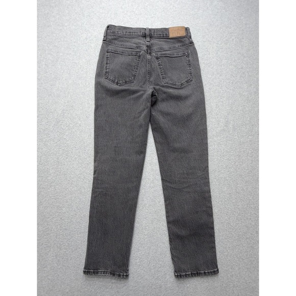Madewell The Perfect Vintage Jean Womens 26 Gray High Rise Mom Denim Stretch - Picture 9 of 11